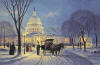 A Winter Evening On The Hill by John Barber